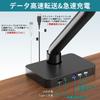 ZepSon Monitor Arm with USB Hub Gas Spring Monitor 9kg Load VESA Standard Adjustment Screen USB Hub & Type-C Charging, Type-Up Stand, 32-inch