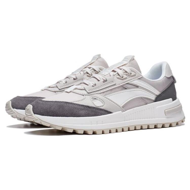 New LiNing Wind Rider 2.0 Anti Slip Wear Resistant Low Top Sports Casual Shoes Men's Bellflower Grey AGCT155-2