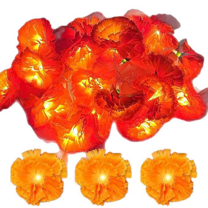 LED Chrysanthemum String Lights, Decorative Lights for Cemetery & Festival Scene