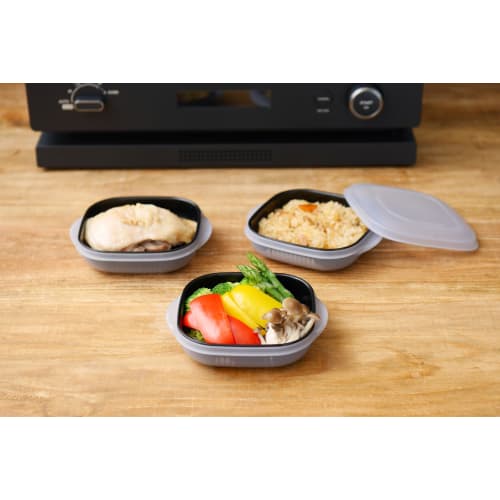 Ihara Kihan SUMINO Freshly Thawed Rice, Black, 3-Piece Set, SN-103T