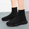 Winter Samt High Top Sneaker Herren Damen Klassisch Schwarz Pelz Herren Freizeitschuhe Mode Strick Slip-on Damen Sportschuhe