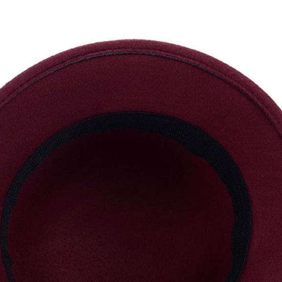 Women Hat Eye-catching British Style Faux Wool Vintage Felt Bowler Women Hat for Autumn