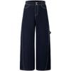Women's Retro Wide-Leg Denim Long Pants