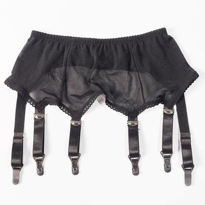 Ayarlanabilir 6 Askılı Yüksek Bel Jartiyer Kemer Metal Klipsli Seksi İç Giyim Vintage Askılı Kemer Pole Dance Kadın İç Çamaşırı