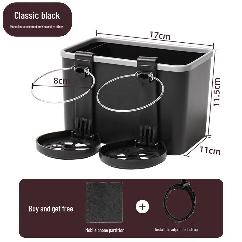Multifunctional Car Armrest Organizer: Tissue Holder, Interior Storage, Cup Holder