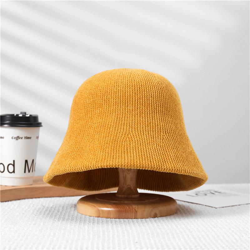 Fashionable Small Brim Bucket Hat Women Winter Warm Windproof Adjustable Cap Elegant Style
