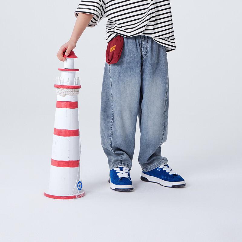 Minibala Boys' Summer Antibacterial Cool Soft Denim Jeans