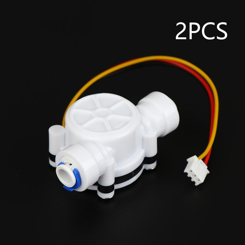 White Pe Flow Sensor Series Digital Liquid Flow Sensor Yf S401 S402 G3/4 G1/2 Hall Effect Inline Meter For Ro Machine