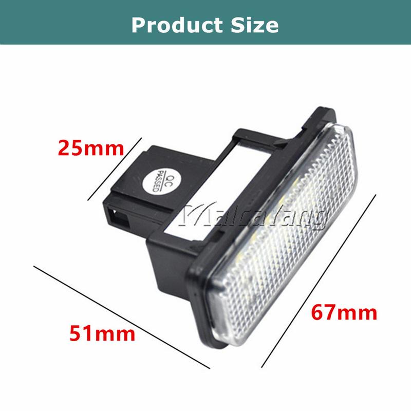 High Brightness Number Plate Lamp For Mercedes BENZ S-CLASS W211 C-CLASS W203 W219 SLK R171 LED White License Plate Lights