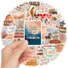 10/30/50pcs Vintage Japan Style Street Shop Stickers Retro Cartoon Decals DIY Journal Scrapbook Diary Aesthetic Graffiti Sticker