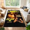 2pac Customized Name Floor Mat Perfect for Dining Room Kitchen Bedrooms Dormitory Antislip Carpet Anime Office Decor Perfect Gift for Friends & Family