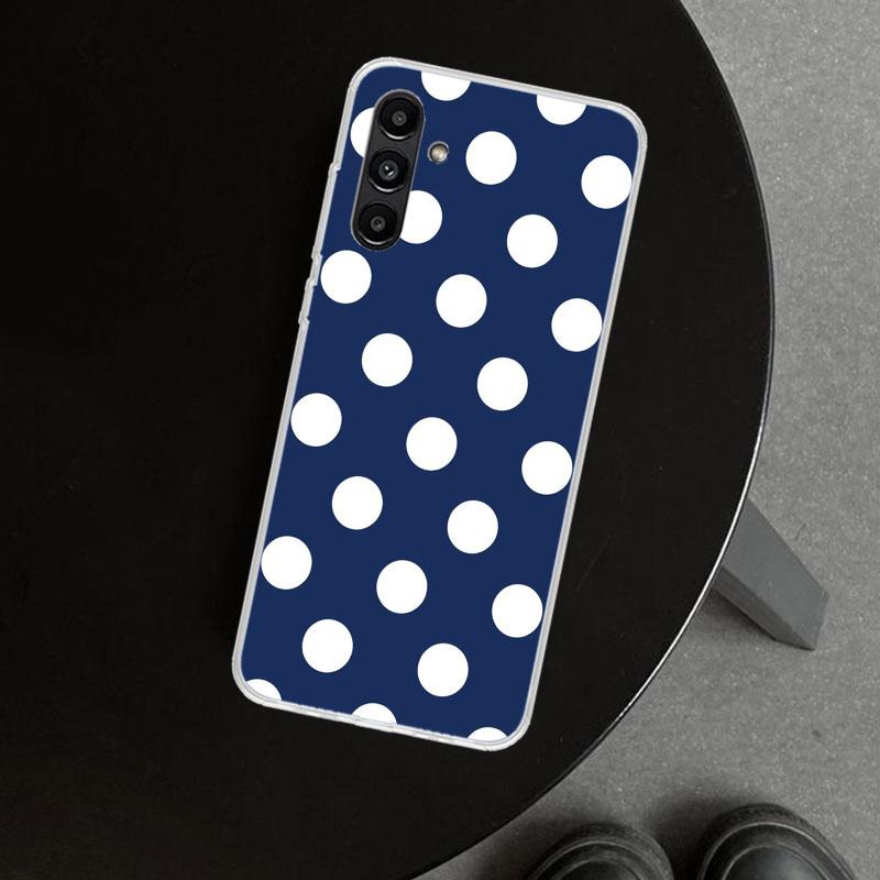 Polka Dots Art Phone Case Cover for Samsung Galaxy A17 A16 A26 A36 A56 A57 A37 A15 A25 A35 A55 A14 A24 A34 A54 A13 A23 A33 A53 G