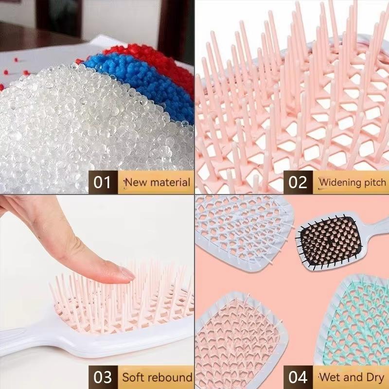 Hairdressing Hair Smoothing Honeycomb Curved Cutout Hair Brush Used For Styling Combing And Massaging The Scalp Hair Comb