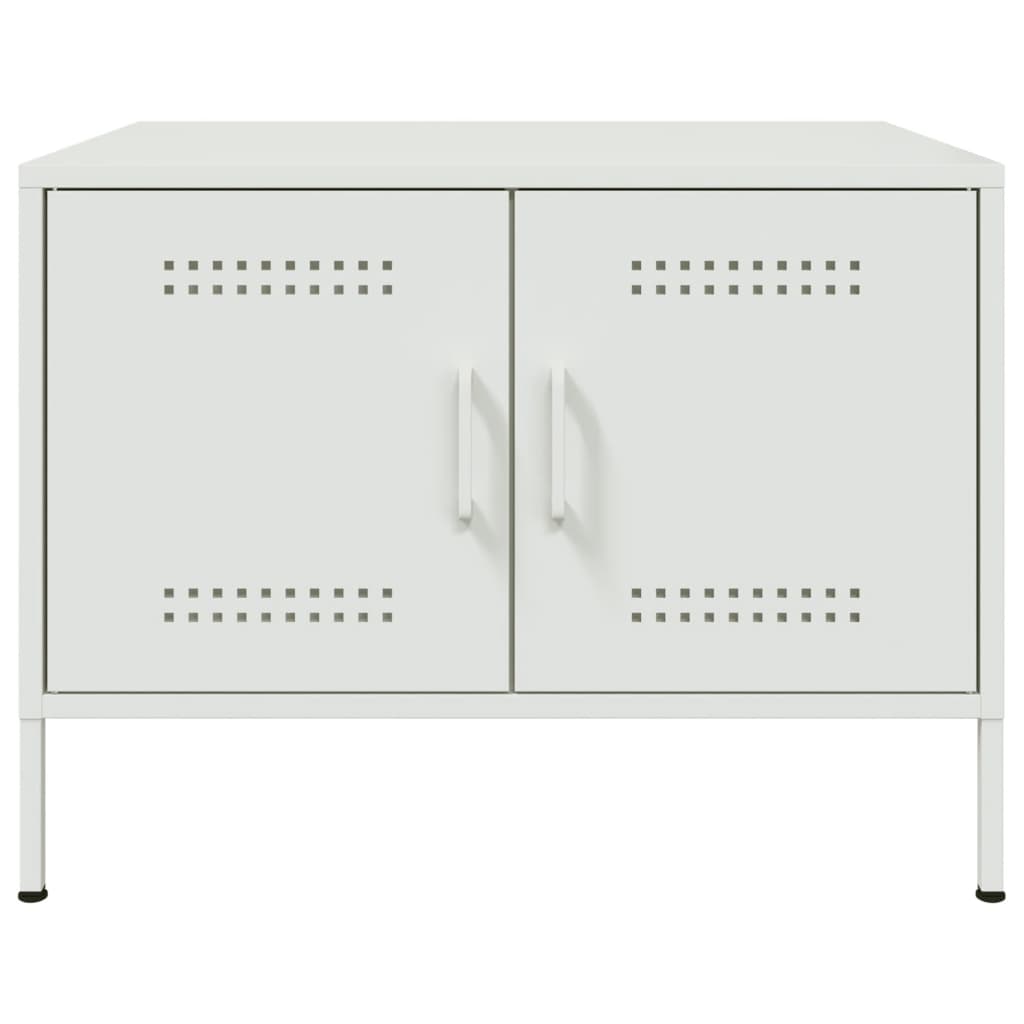 White Coffee Table 68 x 50 x 50.5 cm Steel