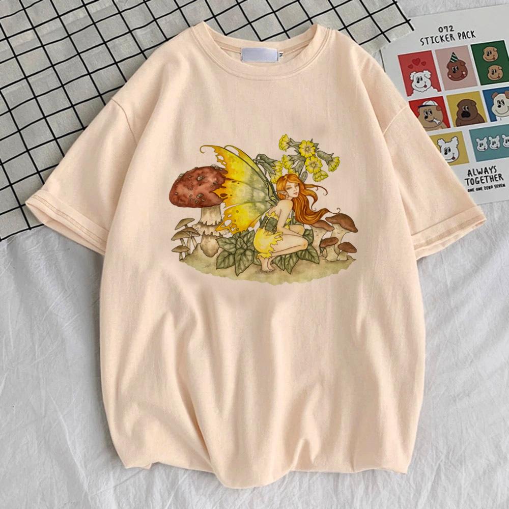 Goblincore tshirt girl korean clothes Digital Y2k 2000s harajuku  Trendy t-shirt Trendy 80s 2000s anime graphic University
