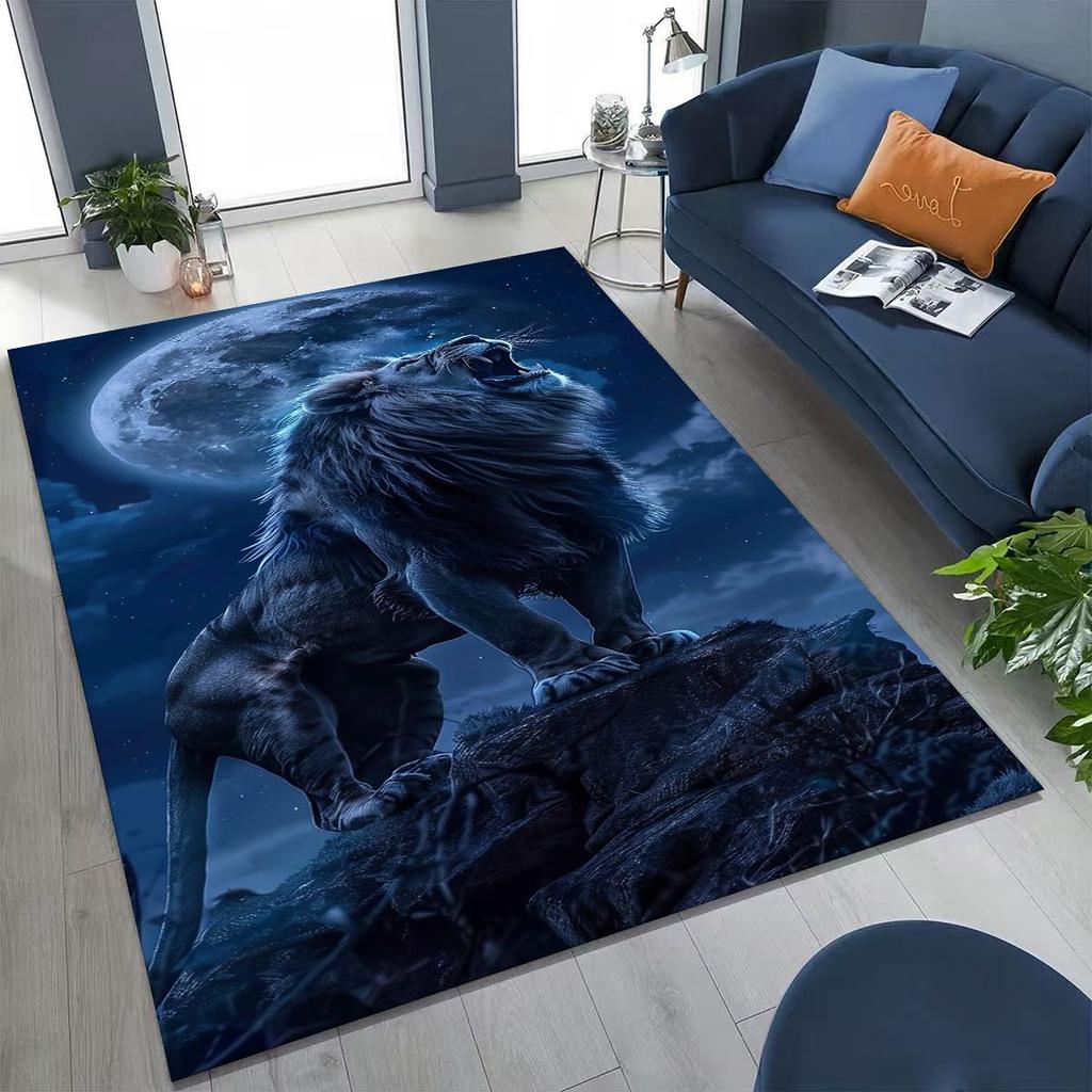 27 Style Wild Animal Lion Beast Cartoon Rug for Bedroom Living Room Sofa Home Doormat Decor, Large Kid Play Non-slip Floor Mat