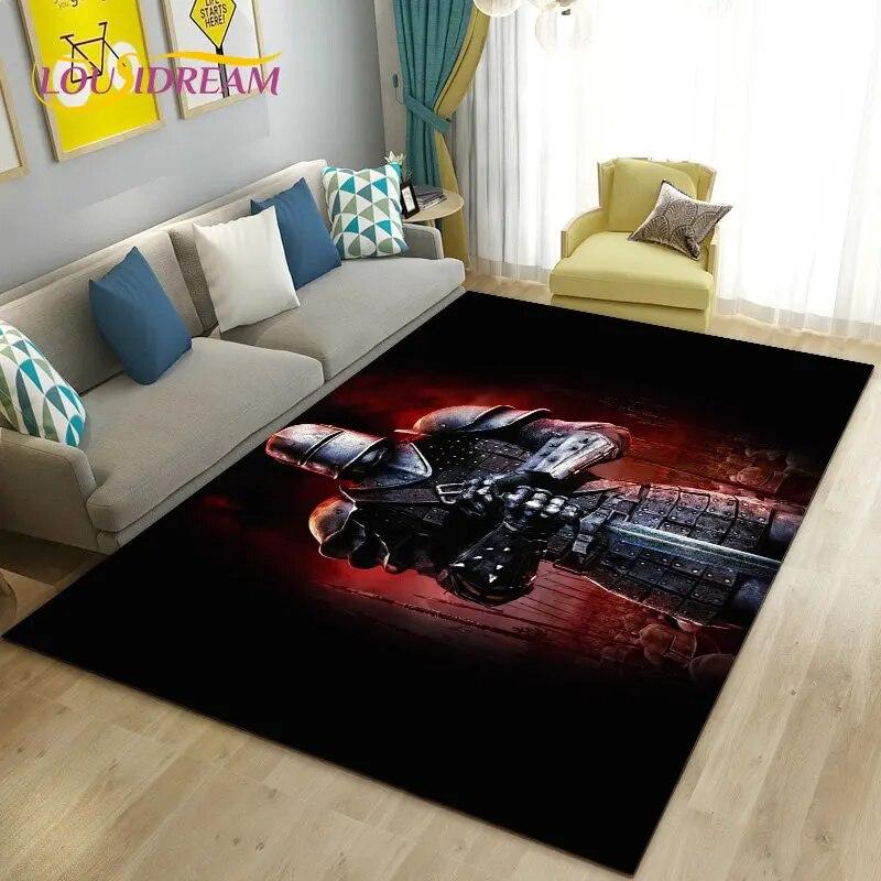 Cavalier Knight Templar Crusaders Game Area Rug Large,Carpet Rug for Living Room Bedroom Sofa Doormat Kitchen,Non-slip Floor Mat
