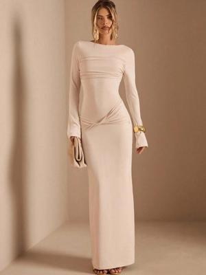 European & American Spring Style Slim Fit Elegant Long Date Dress - Bestseller 2026