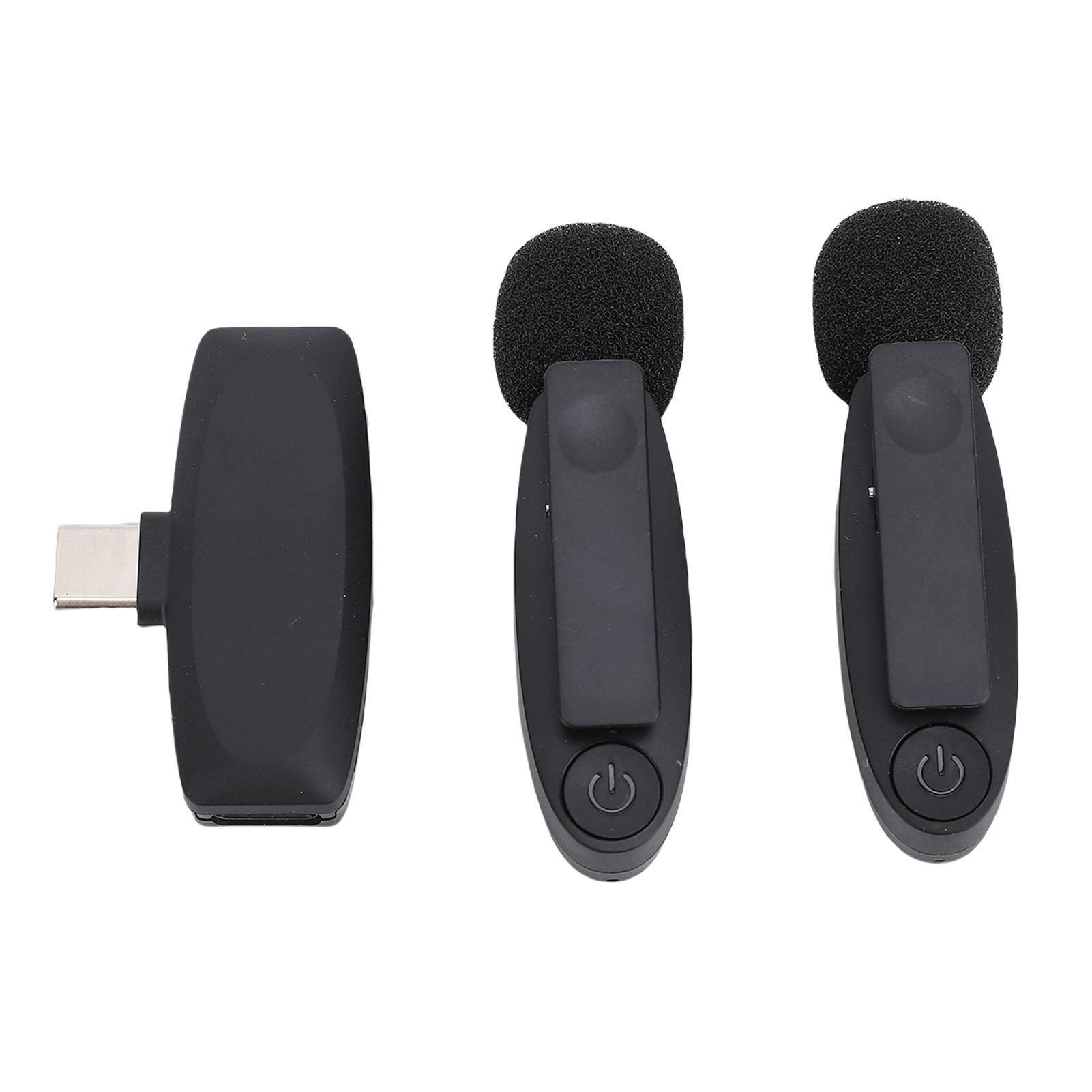 

Беспроводной петличный микрофон с шумоподавлением 2,4 ГГц Мини беспроводной петличный микрофон с приемником для