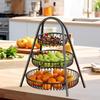 3 Tiers Fruit Storage Basket Multifunctional Home Decor Desktop Tray
