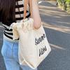 Yogodlns Canvas Women Handbags Large Tote Beach Shopping Bags Underarm Shoulder Bag For Female Casual Top-Handle Bags