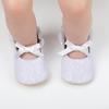 Spring and Autumn Non-slip Embroidered White Princess Shoes for 0-1 Year Old Baby Girls