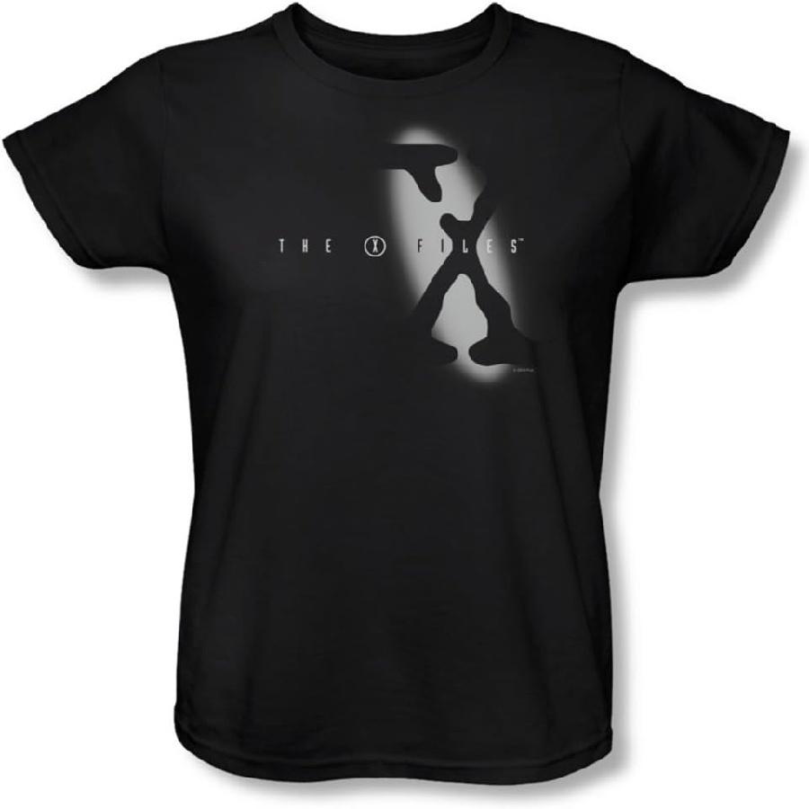Unisex T-shirt X-Files - Womens Spotlight Logo T-Shirt, XX-Large, Black
