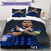 Inter Milan Pattern Bedding Uilt Set Uilt Cover Pillowcase Home Decoration Birthday Gift (1 * Duvet Cover + 2 * Pillowcase  Without Core)61
