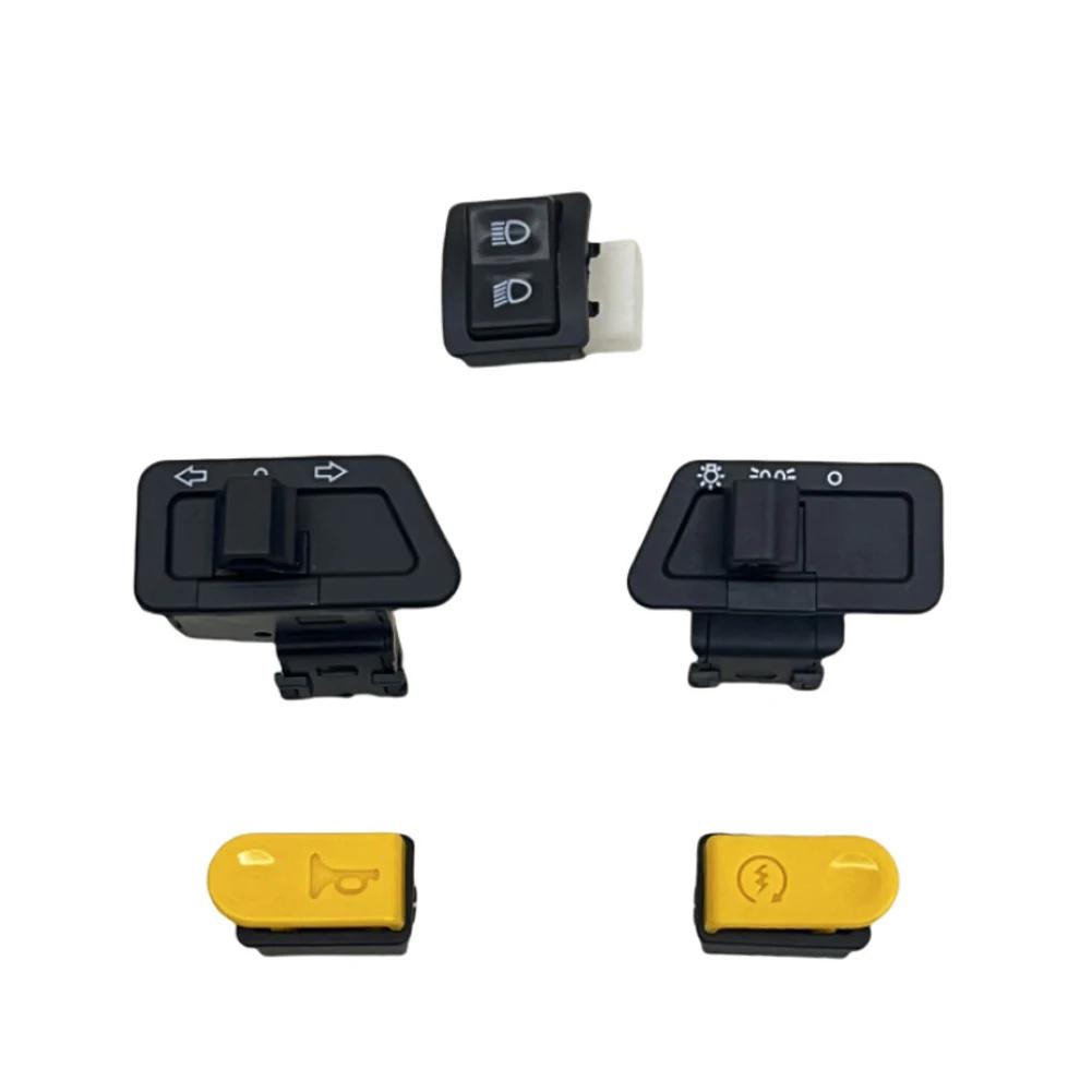 Motorcycle Scooter Switches Button Head Light Horn Dimmer Turn Starter Single Headlight Switch For Honda Suzuki ATV Moped