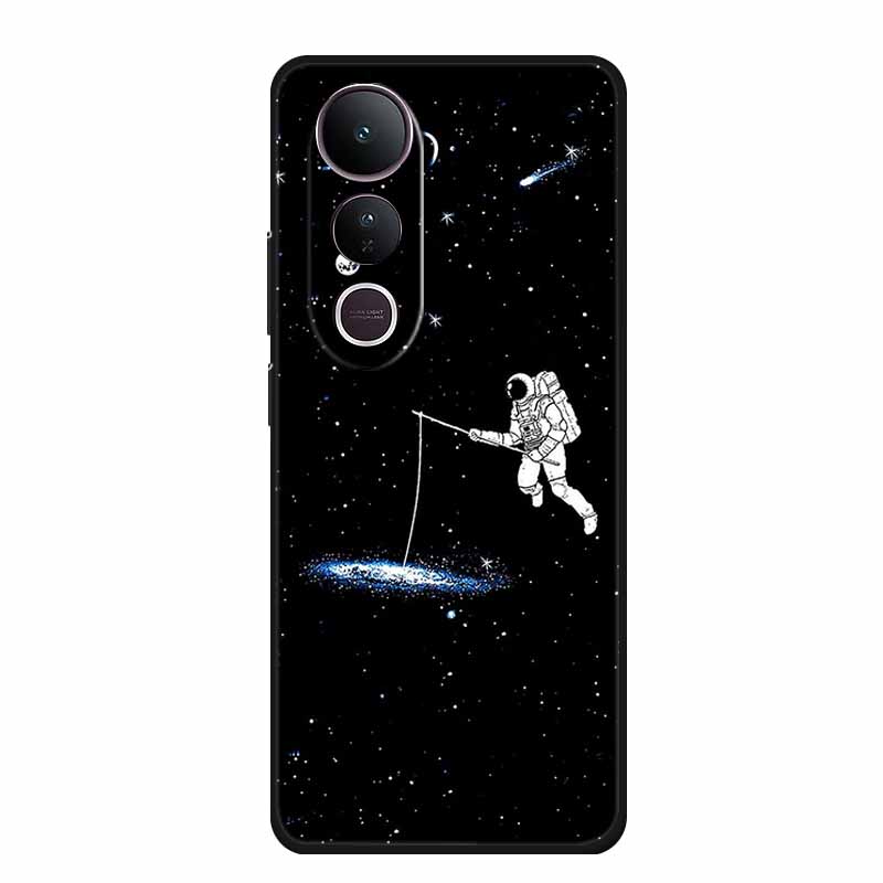 For Vivo V50 Lite 4G 5G Case V 50 lite Coque Popular Black Silicone Soft Back Cover For Vivo Y400 4G 5G Phone Case Cover Y 400