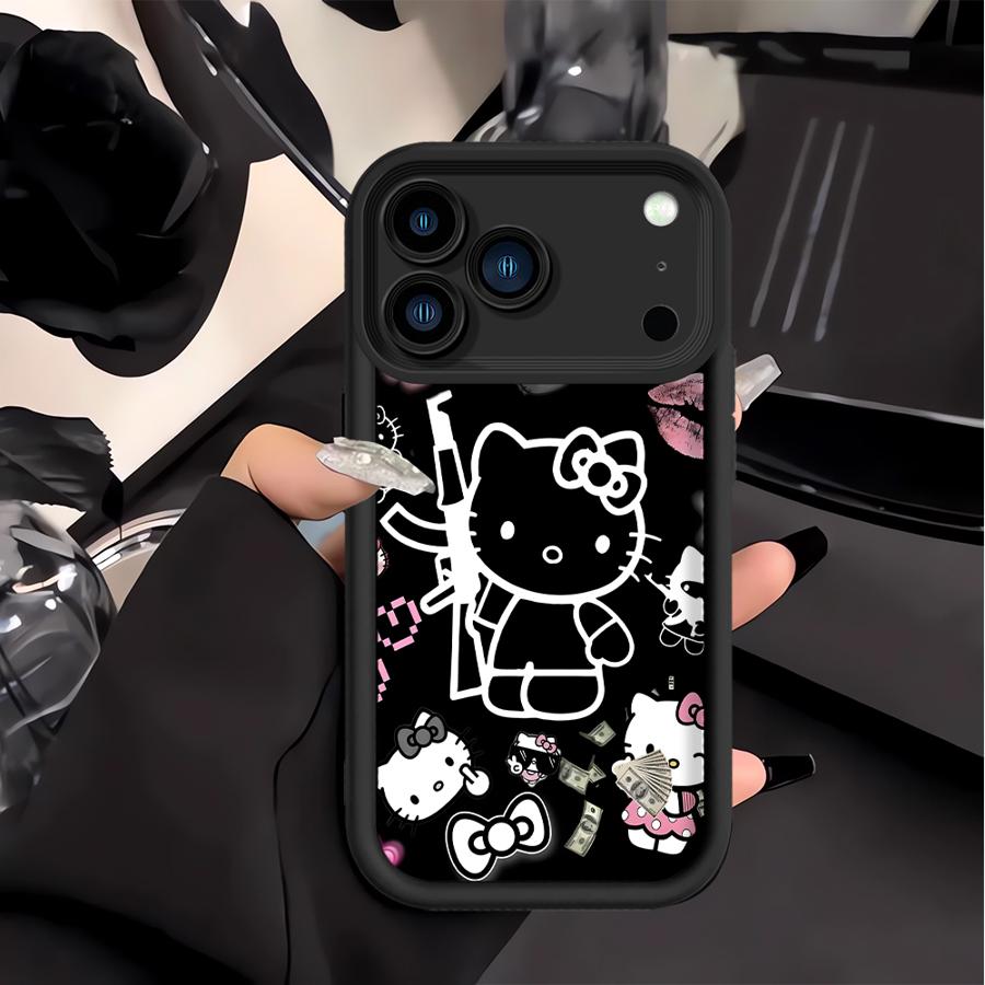 

Ak47 K-Kittys Cat Phone Cover Case for Apple iPhone 17 Pro Max 13 Mini 14 Plus 16e XS XR 16 Air 15 11 12 iPhone 11 Pro
