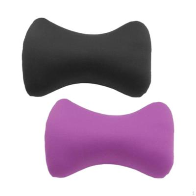 2Pcs Soft Microbead Cushion Back Sofa Roll Throw Cozy Pillow Travel
