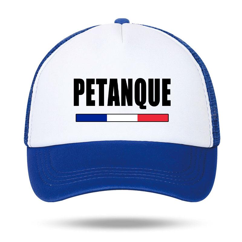 Pétanque Foam Trucker Cap French Outdoor Style Mesh Snapback Hat for Men Women Summer Sun Baseball Cap Apéro Boules Game Hat