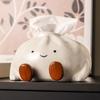Ceramic Tissue Box Holder Living Room Coffee Table Modern Minimalist Decorative Dispenser Pull-Out Tissues