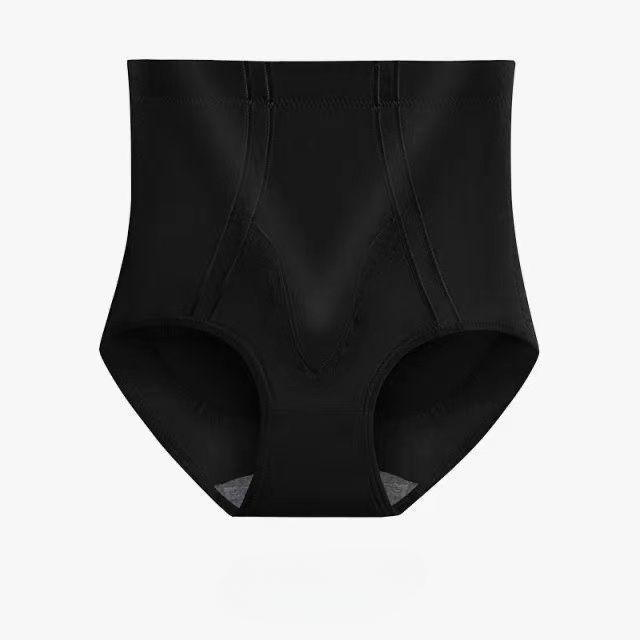 Women's High-Waisted Tummy Control Butt Lifting Underwear Strong Abdomen Slimming Shaping Waist Trainer Ice Silk Seamless Thin Shapewear Pants