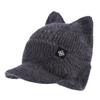 Trendy Candy Colors Winter Hat Cat Ear Shape Warm Faux Fur Hat Soft Cat Ear Beanie Winter Season