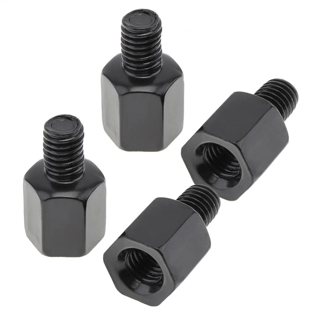 Motorcycle Mirror Conversion Adapter 4pcs Bike Mirror Adapter Screw Conversion Adapter M8/M10 Height Adjustment