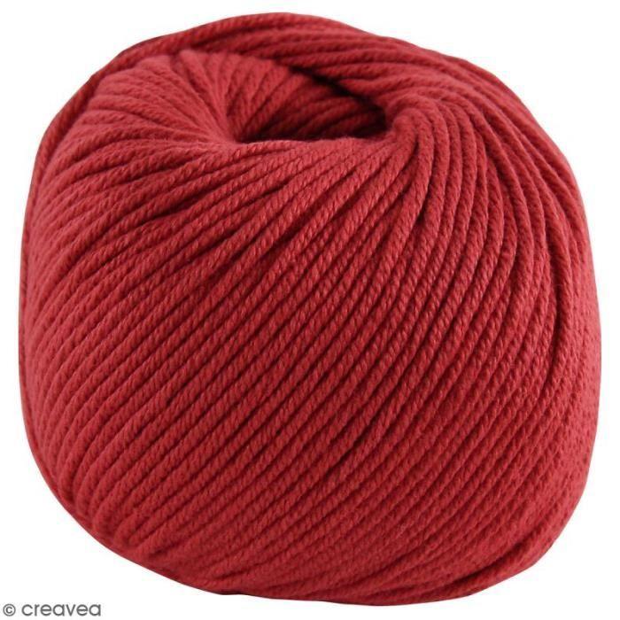 Fil DMC Natura Medium - Rouge Ecarlate N° 05