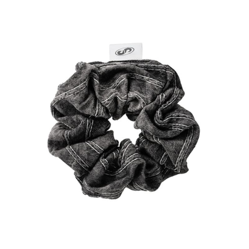 SENTIMENTS NO.445 [black] BLACK DENIM HAIR SCRUNCHY