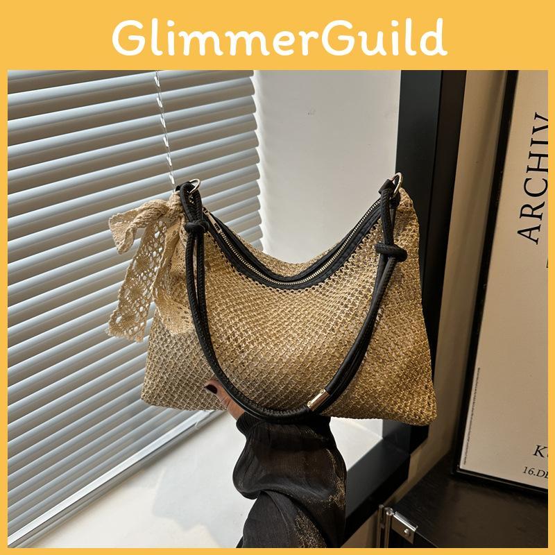 Elegant Vintage Woven Tote Bag For Women Perfect For Everyday Use And Fashion