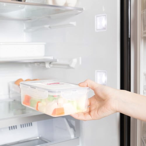 Bestco Lock & Lock Classic 1.0L Storage Container, Rectangular, Gray, HPL817G