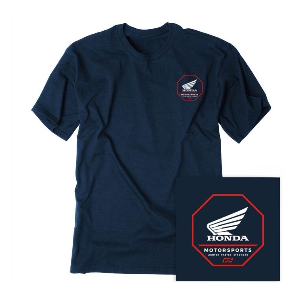 GUOYAN TOP Honda Heren en Dames T-shirt Zomer Nieuw Katoenen Tee Honda Achthoek Comfort Korte Mouwen Lente Herfst Motorfiets Fietsen Top 4XL