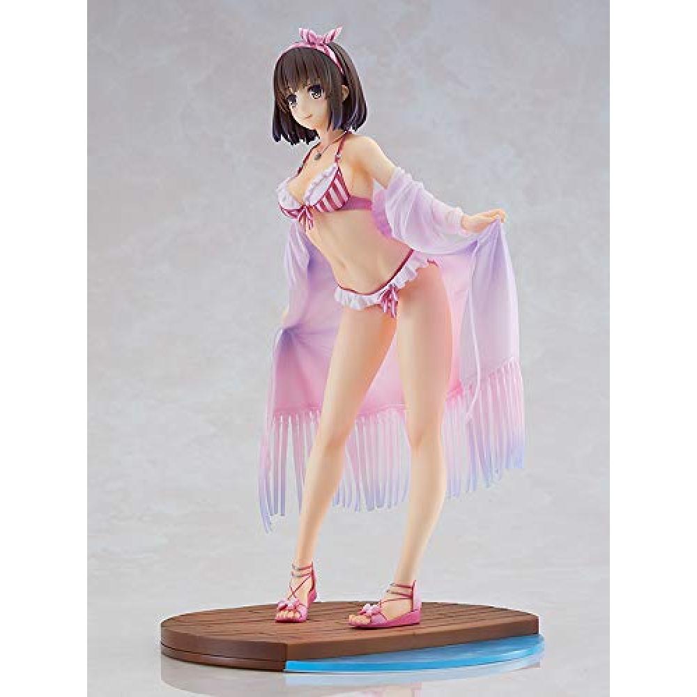 Saekano: Cum să crești o prietenă plictisitoare Megumi Kato Fantasia Bunko Ziua Recunoștinței Versiune 2017. Figurină finisată vopsită la scară 17 ABS&PVC