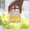 Xiaoyueya 350ml Glass Straw Coffee Cup