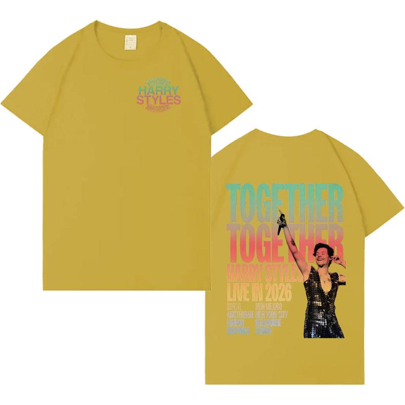 2026 Chanteur Harry Styles T-shirts Graphiques Tendance Album Esthétique Coton T-shirt Hommes Femmes Décontracté Oversize T-shirt Cadeau Fans