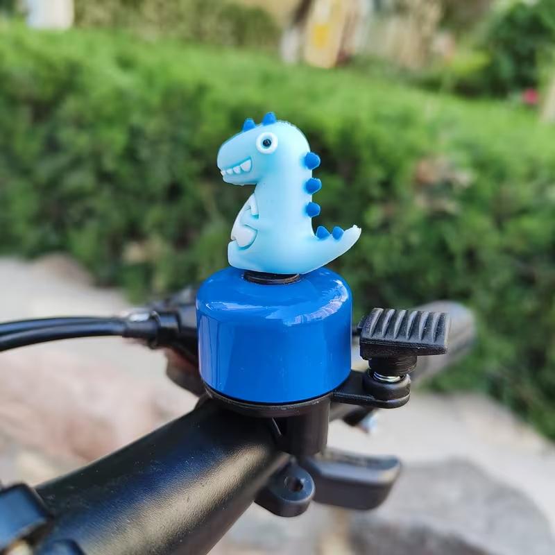 1 Pezzo Tromba per Bicicletta a Forma di Dinosauro, Volume Alto 120 Decibel, Campana Resistente in Ferro, Adatta per Mountain Bike e Biciclette da Strada
