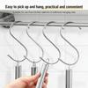 10Pcs Stainless Steel Metal S-Shaped Hooks Multi-Purpose Clothing Hanging Hooks