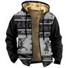 Giacca con stampa da uomo Giacca con cappuccio con cerniera e tendenza casual primaverile e autunnale