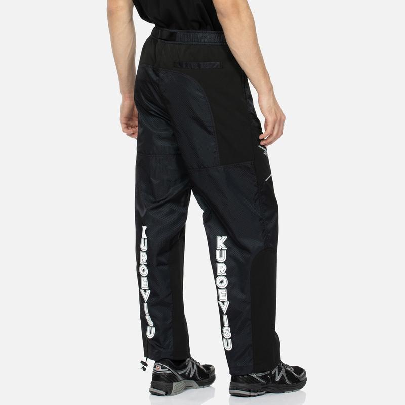 Evisu Kuro SS24 Spliced Brand Logo Regular Fit Cuffed Casual Pants Men pants 2ESGNM4PJ5017XXSN