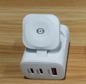 

Oatsbasf 4 In 1 Multi-function Watch Wireless Charger Adapter for Apple Watch Samsung Watch US Plug Fast Magnetic Power Adapter